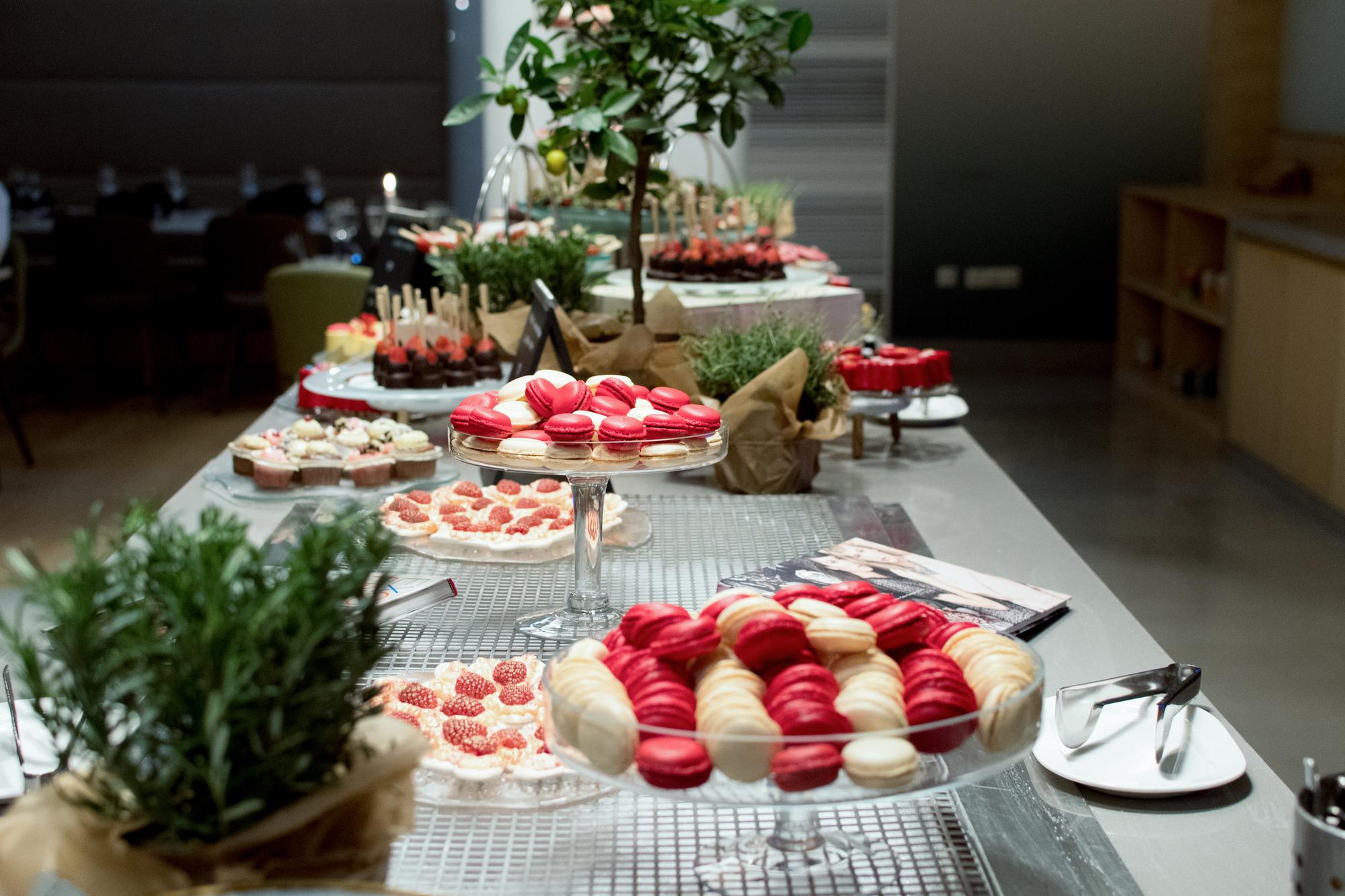 Catering setup at event